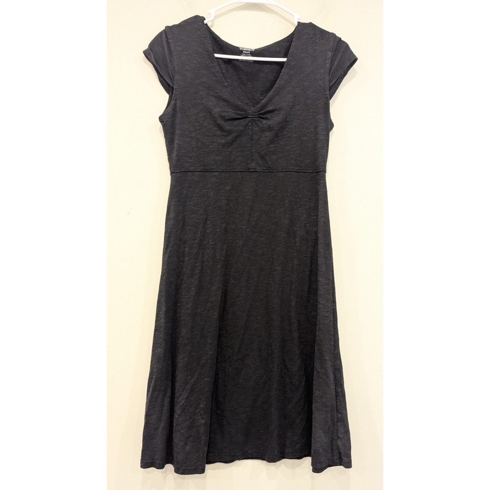 Toad&Co Black Rosemarie V-neck Dress Size Small